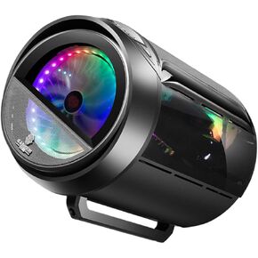 حقيبة كمبيوتر Sewroro Matx للألعاب مع لوحة زجاجية مقواة دائرية بانورامية RGB، ودعم تبريد المياه، باللون الأسود، للمكتب المنزلي وعشاق الألعاب in Kuwait