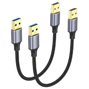 USB Cable 6 inch 2-Pack, Short USB A to USB A Cable Male to Male in Saudi Arabia