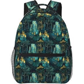 English Bulldog Casual Backpack, Lightweight Laptop Bag Daypack, Cute Dog and Blue Floral Backpacks for Women Men Teens Students, Pet Polyester Bookbag Gifts for School Work Travel Hiking in Kuwait
