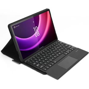 حافظة لوحة مفاتيح بلوتوث للحماية من SaharaCase مع لوحة التتبع لجهاز Lenovo Tab P11 (الجيل الثاني) [ممتص للصدمات] حامل مدمج للحماية القوية ومضاد للانزلاق - أسود in Kuwait