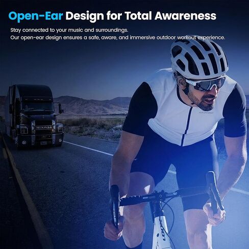 2026 New Bone Conduction Headphones, Bluetooth 5.4 Open-Ear Sport Headset with Mic, 10H Battery, IP55 Waterproof, 22g Lightweight Skin-Friendly Design for Cycling, Running & Gym in Saudi Arabia