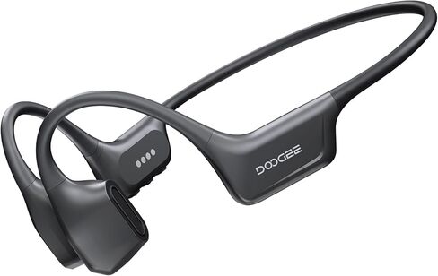 DOOGEE BoneAir Swim Conduction Headphones, Open-Ear Bluetooth Wireless Sport Earphones for Running, Swimming & Sports, Workouts - Sweat Resistant, IP68 Waterproof, Secure Comfortable Fit （Dark Gray） in Saudi Arabia