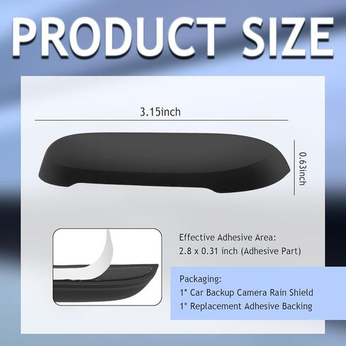 Car Rear View Camera Protection Cover,Wider Back Up Camera Rain Guard for Clarity of Image,Non-Destructive Backup Cameras Rain Shield as Car Modification Accessories in Saudi Arabia