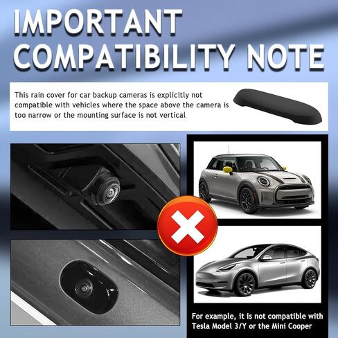 Car Rear View Camera Protection Cover,Wider Back Up Camera Rain Guard for Clarity of Image,Non-Destructive Backup Cameras Rain Shield as Car Modification Accessories in Saudi Arabia