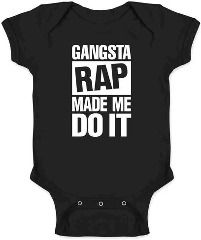Pop Threads Gangsta Rap Made Me Do It Infant Baby Boy Girl Bodysuit in Saudi Arabia