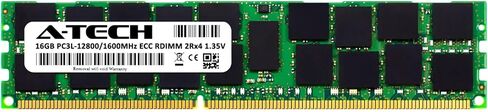 A-Tech 16GB for DELL PowerEdge R710 (1 x 16GB) PC3-12800 (DDR3-1600) ECC Registered RDIMM 240-Pin 2Rx4 1.35V Server Memory RAM in Kuwait