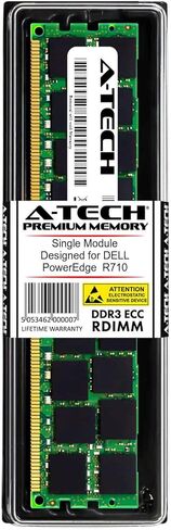 A-Tech 16GB for DELL PowerEdge R710 (1 x 16GB) PC3-12800 (DDR3-1600) ECC Registered RDIMM 240-Pin 2Rx4 1.35V Server Memory RAM in Kuwait
