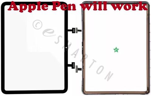 بديل ممتاز لجهاز iPad 10 (2022) iPad الجيل العاشر 10.9 بوصة A2696 A2757 A2777 زجاج عدسة رقمية لشاشة تعمل باللمس + لاصق الولايات المتحدة الأمريكية، أسود in Saudi Arabia