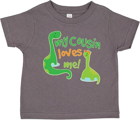 inktastic My Cousin Loves Me Dinosaur Toddler T-Shirt in Saudi Arabia
