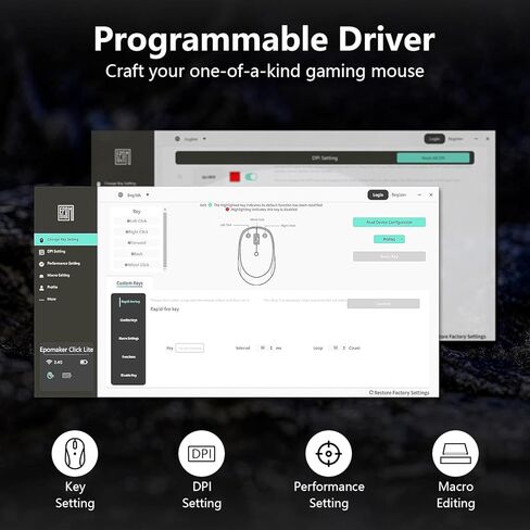 ماوس لاسلكي للكمبيوتر المحمول، ماوس كمبيوتر 2.4 جيجا هرتز مع جهاز استقبال USB A، 4 أزرار، ماوس ألعاب بلوتوث صامت مريح لاسلكي 1200/1600/2400 نقطة في البوصة لأجهزة الكمبيوتر المحمول Chromebook PC MacBook iPad Windows Dell in Kuwait