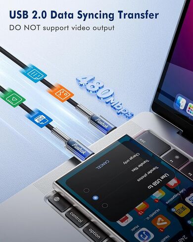 كابل USB C 100 واط لسلسلة iPhone 17 [عبوتان، 6FT] كابل USB C إلى USB C شحن سريع سلك مجدول من النايلون من النوع C لأجهزة MacBook Pro/Air، iPad Pro، Samsung، Pixel in Kuwait