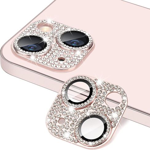 واقي عدسة الكاميرا لهاتف iPhone 14 Pro وiPhone 14 Pro Max، غطاء كاميرا من الزجاج المقوى ثلاثي الأبعاد من حجر الراين اللامع 9H مضاد للخدش ومقاوم للصدمات، غطاء حماية كامل in Kuwait