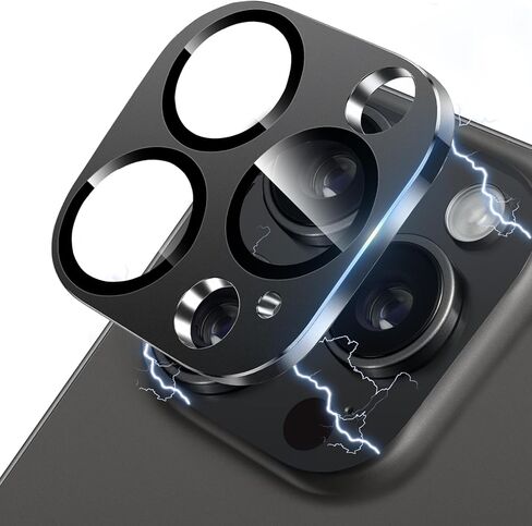 واقي عدسة الكاميرا لهاتف iPhone 14 Pro وiPhone 14 Pro Max، غطاء كاميرا من الزجاج المقوى ثلاثي الأبعاد من حجر الراين اللامع 9H مضاد للخدش ومقاوم للصدمات، غطاء حماية كامل in Kuwait
