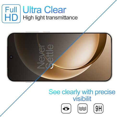 2 Pack Privacy Screen Protector for Oneplus 15 [Anti-Spy Tempered Glass][Fingerprint Unlock Support], Ultra HD, Anti-Scratch, Bubble-Free, Easy Install 9H Protective Glass for Oneplus 15 in Saudi Arabia