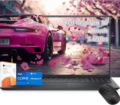 شاشة لاب توب Dell inspiron 15 تعمل باللمس - i7-1355U - شاشة 15.6 بوصة FHD تعمل باللمس - ذاكرة وصول عشوائي 32 جيجابايت - SSD سعة 1 تيرابايت - كمبيوتر محمول للأعمال للطلاب الجامعيين Windows 11 - Office 365 - تحرير صور الكمبيوتر - 3.6 رطل خفيف in Saudi Arabia