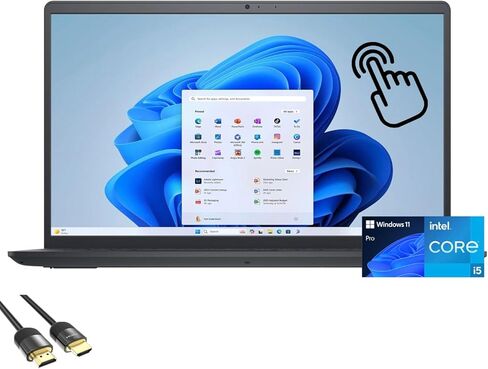 شاشة لاب توب Dell inspiron 15 تعمل باللمس - i7-1355U - شاشة 15.6 بوصة FHD تعمل باللمس - ذاكرة وصول عشوائي 32 جيجابايت - SSD سعة 1 تيرابايت - كمبيوتر محمول للأعمال للطلاب الجامعيين Windows 11 - Office 365 - تحرير صور الكمبيوتر - 3.6 رطل خفيف in Kuwait