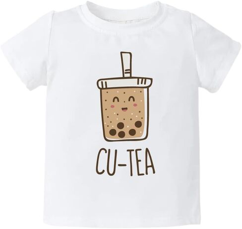 Kids Tshirt Baby Onesie® Cu-Tea Boba Baby Bodysuit Newborn Outfit Baby Shower Gift in Saudi Arabia