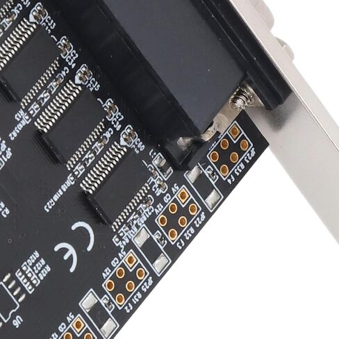 بطاقة محول تسلسلي aqxreight PCIE 1X DB25 إلى 4 منافذ DB9 R232 PCI Express بطاقة تسلسلية مع شريحة ASIX AX99100 لـ 7 8 10 11 للاتصالات المتعددة الأخرى in Kuwait