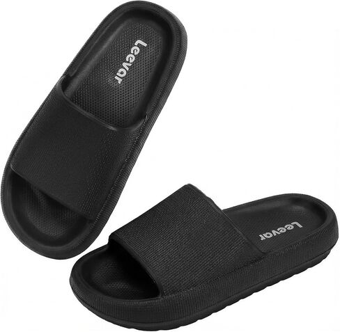 Leevar Cloud Slides for Women and Men - Soft, Comfy, Relax Cloud Slippers, Thick Sole, Non-slip Pillow Slippers, Easy to Clean, Shower, Swimming, Beach, Indoor and Outdoor Pillow Slides in Saudi Arabia