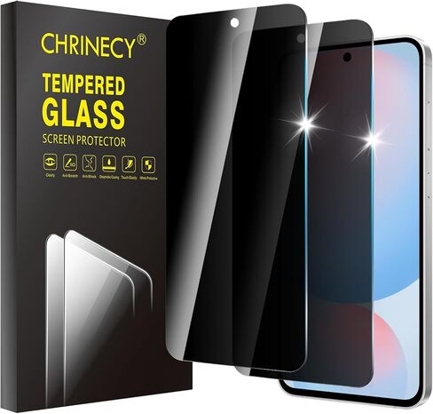 CHRINECY [4 Pack] 2Pack Privacy Screen Protector Compatible for Galaxy A04 with 2Pack Camera Lens Protector, 9H Hardness, Anti-Spy Tempered Glass Protector Film in Kuwait