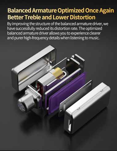 KZ ZSN Pro 2 in-Ear Monitors Headphones Metal Earbuds 1BA+1DD Hybrid Technology HiFi Bass Clear Sound IEMs Noise Cancellation Earphones Wired for Musicians Singer Audiophile (with Microphone, Gold) in Saudi Arabia