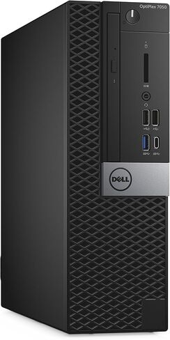 كمبيوتر مكتبي طراز OptiPlex 7050 صغير الحجم من Dell، معالج Intel Core i5-7500، ذاكرة DDR4 سعة 8 جيجابايت، محرك أقراص مزود بذاكرة مصنوعة من مكونات صلبة سعة 256 جيجابايت، نظام التشغيل Windows 10 Pro (1735H) in Kuwait