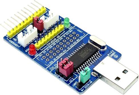 كل 1 CH341A USpB إلى SPI I2C IIC UART ISP وحدة المحول التسلسلي EPP/MEM محول لتصحيح أخطاء الفرشاة التسلسلية RS232 RS485 جديد 2026 عالي لمكونات إلكترونية موثوقة in Kuwait