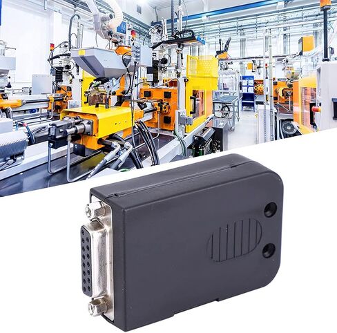 plplaaoo DB15 Serial Connector Terminal Board Adapter Premium Quality All Copper Plated Nut Type Female Head with Black Case for Industrial Equipment Computer Networking Electronics in Saudi Arabia