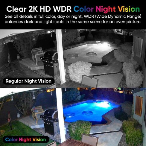 WYZE Duo Cam Pan 2 Pack, Indoor/Outdoor IP65 2K 360° Pan/Tilt Smart Home Security Camera with Color Night Vision, Compatible with Alexa & Google Assistant, White in Saudi Arabia