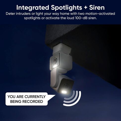 WYZE Duo Cam Pan 2 Pack, Indoor/Outdoor IP65 2K 360° Pan/Tilt Smart Home Security Camera with Color Night Vision, Compatible with Alexa & Google Assistant, White in Saudi Arabia