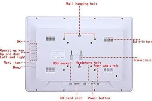 إطار صور رقمي، دقة LCD LED عالية الدقة، يدعم الموسيقى والفيديو ومفتاح الوقت والعرض متعدد الزوايا in Saudi Arabia