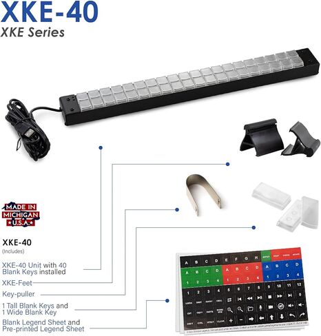 لوحة مفاتيح X-keys XKE-40 USB قابلة للبرمجة (قياسية) in Saudi Arabia