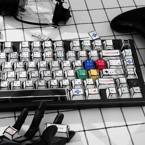 أغطية مفاتيح مانغا اليابانية البيضاء أغطية مفاتيح مخصصة بلون الكرز، أغطية مفاتيح مخصصة مكونة من 130 مفتاحًا، مجموعة أغطية مفاتيح للوحة المفاتيح الميكانيكية 60% 65% 75% 100% Cherry MX in Kuwait