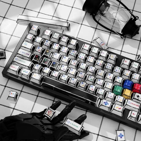 أغطية مفاتيح مانغا اليابانية البيضاء أغطية مفاتيح مخصصة بلون الكرز، أغطية مفاتيح مخصصة مكونة من 130 مفتاحًا، مجموعة أغطية مفاتيح للوحة المفاتيح الميكانيكية 60% 65% 75% 100% Cherry MX in Kuwait