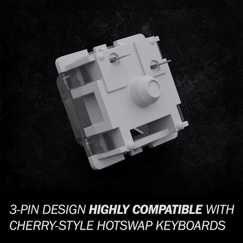 Gateron KS-9 RGB Mechanical MX Type Key Switch - Clear top (65 Pcs, Black) in Saudi Arabia