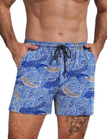 COOFANDY Men's Swim Trunks Quick Dry Board Shorts Swimsuit Swimwear Bathing Suit in Kuwait