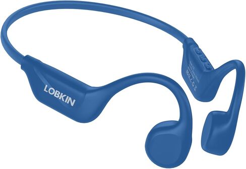 سماعات رأس LOBKIN Bone Conduction Bluetooth 5.4 - سماعات أذن مفتوحة لاسلكية مع ميكروفون، سماعات رياضية مقاومة للماء IPX5 للجري والتمارين الرياضية والتزلج وركوب الدراجات in Kuwait