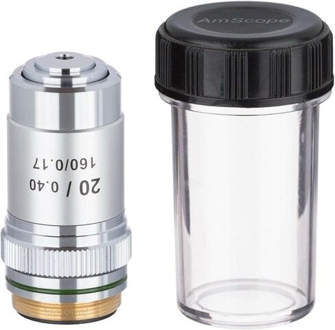 AmScope A60X 60X Achromatic Microscope Objective, Grey in Saudi Arabia