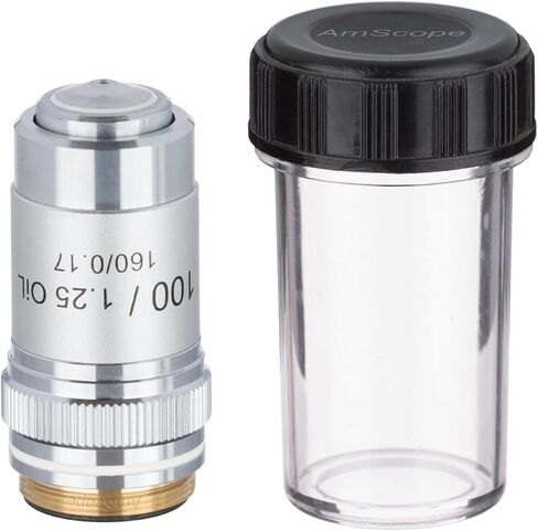 AmScope A60X 60X Achromatic Microscope Objective, Grey in Saudi Arabia