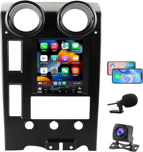 راديو ستيريو للسيارة Android 14 لسيارة Hummer H2 2004-2009 مدمج Carplay/Android Auto 9.7 بوصة وحدة رئيسية طراز Tesla IPS شاشة تعمل باللمس مع نظام ملاحة GPS DSP Bluetooth GPS، FM WiFi + كاميرا احتياطية in Kuwait