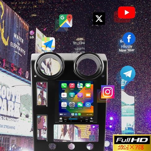 راديو ستيريو للسيارة Android 14 لسيارة Hummer H2 2004-2009 مدمج Carplay/Android Auto 9.7 بوصة وحدة رئيسية طراز Tesla IPS شاشة تعمل باللمس مع نظام ملاحة GPS DSP Bluetooth GPS، FM WiFi + كاميرا احتياطية in Kuwait