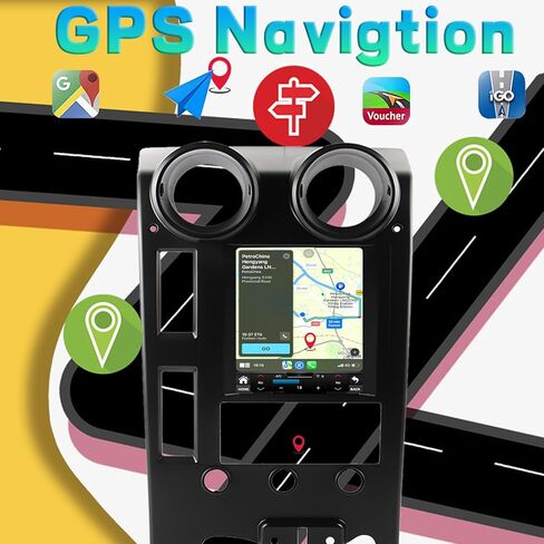 راديو ستيريو للسيارة Android 14 لسيارة Hummer H2 2004-2009 مدمج Carplay/Android Auto 9.7 بوصة وحدة رئيسية طراز Tesla IPS شاشة تعمل باللمس مع نظام ملاحة GPS DSP Bluetooth GPS، FM WiFi + كاميرا احتياطية in Kuwait