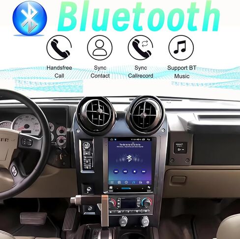 راديو ستيريو للسيارة Android 14 لسيارة Hummer H2 2004-2009 مدمج Carplay/Android Auto 9.7 بوصة وحدة رئيسية طراز Tesla IPS شاشة تعمل باللمس مع نظام ملاحة GPS DSP Bluetooth GPS، FM WiFi + كاميرا احتياطية in Kuwait