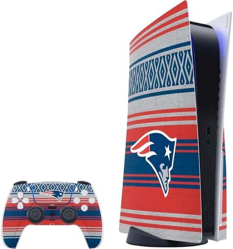 غلاف Skinit المخصص للألعاب المتوافق مع حزمة PS5 - تصميم مرخص رسميًا من NFL New England Patriots Trailblazer in Kuwait