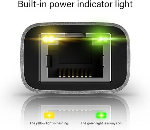 محول شبكات USB C A إلى RJ45 محمول بمقابس وتشغيل من سبائك الألومنيوم بقدرة 1/2.5 جيجابت في الثانية in Kuwait