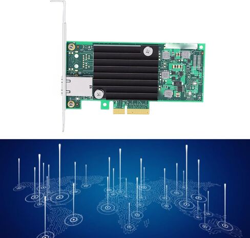 بطاقة شبكة PCIe سعة 10 جيجابت، وحدة تحكم T1 مع منفذ RJ45، دعم VMware، محول PCIe 3.0 X4 Ethernet in Kuwait