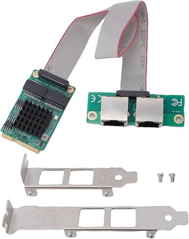 محول Mini PCIe Gigabit Ethernet، بطاقة شبكة RJ45 ثنائية المنفذ مع وحدة تحكم I350 لأجهزة الكمبيوتر الصناعية وأجهزة الكمبيوتر ذات اللوحة الواحدة in Kuwait
