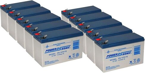 12 فولت، 7 أمبير، AGM، محطة F2، بطارية بديلة متوافقة مع Alexander PS1270-10 Pack in Kuwait