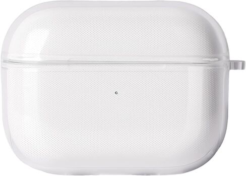 غطاء حافظة KUWATA لجهاز AirPods Pro الجيل الأول والثاني، يأتي مع حبل قصير ومحول Lightning إلى USB-C، مادة TPU ممتازة متوسطة الصلابة، مضاد للاصفرار طويل الأمد، تصميم مضاد للانفصال للغطاء (شفاف) in Kuwait