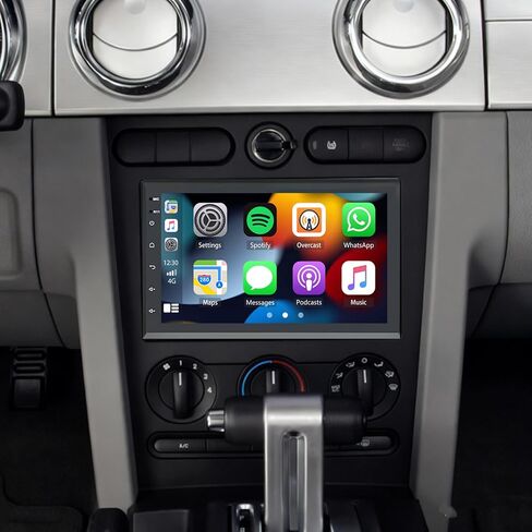 راديو ستيريو للسيارة مقاس 7 بوصات لسيارة Ford Mustang 2005-2009 مع اتصال لاسلكي مع Carplay Android Auto، وشاشة تعمل باللمس لراديو ترقية Mustang، ونظام تحديد المواقع العالمي، وواي فاي، وبلوتوث، وEQ DSP. FM، SWC، ميكروفون، كاميرا احتياطية in Saudi Arabia